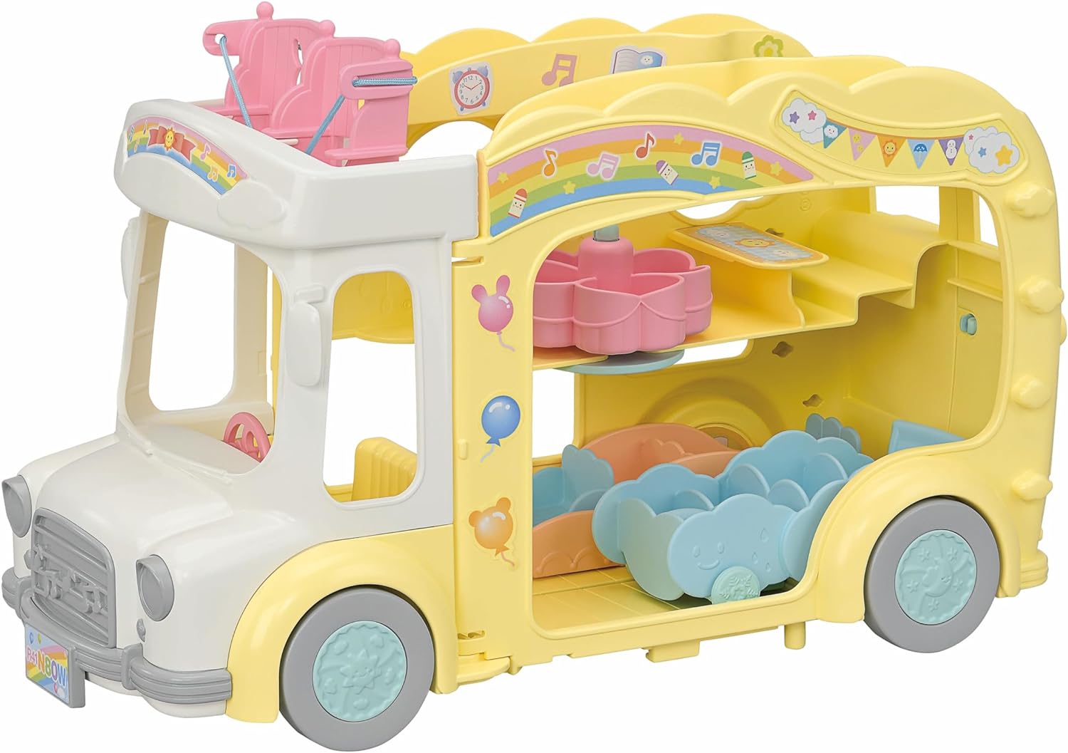 Sylvanian Families 5744 Avattava 3-Kerrosbussi Leikkipuistolla