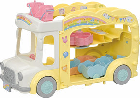 Sylvanian Families 5744 Avattava 3-Kerrosbussi Leikkipuistolla