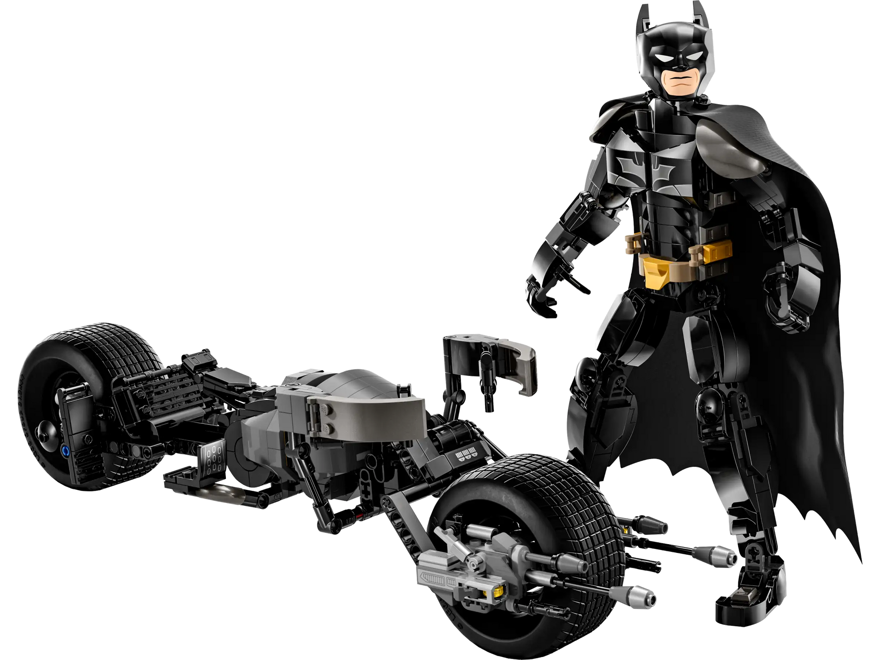 LEGO Batman 76273 Rakennettava BatmanTM-hahmo ja Batpod-pyörä