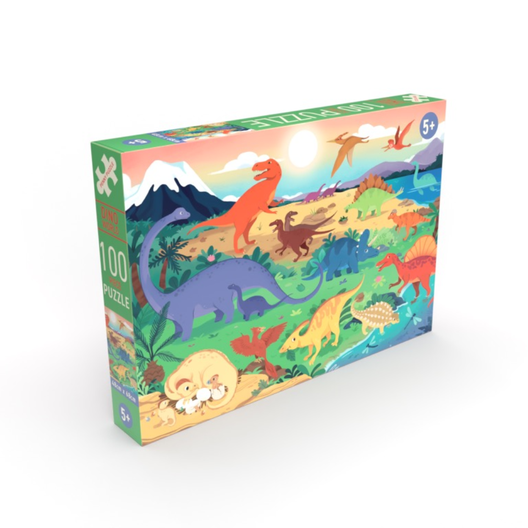 DINO WORLD 100 XL piece jigsaw puzzle for kids +5 years