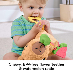 Fisher-Price Sensimals Snuggle Snacky Capybara Aktiviteettipehmolelu