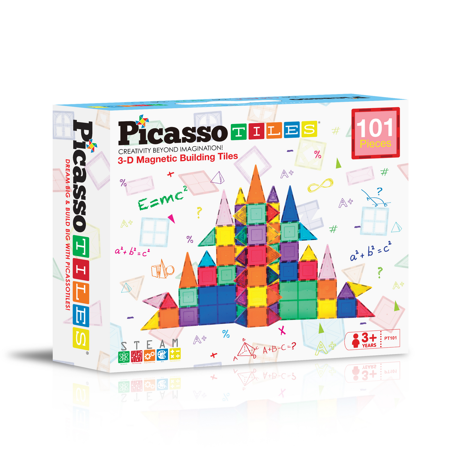 PicassoTiles Magneettinen 3D Rakennussarja 101 osaa