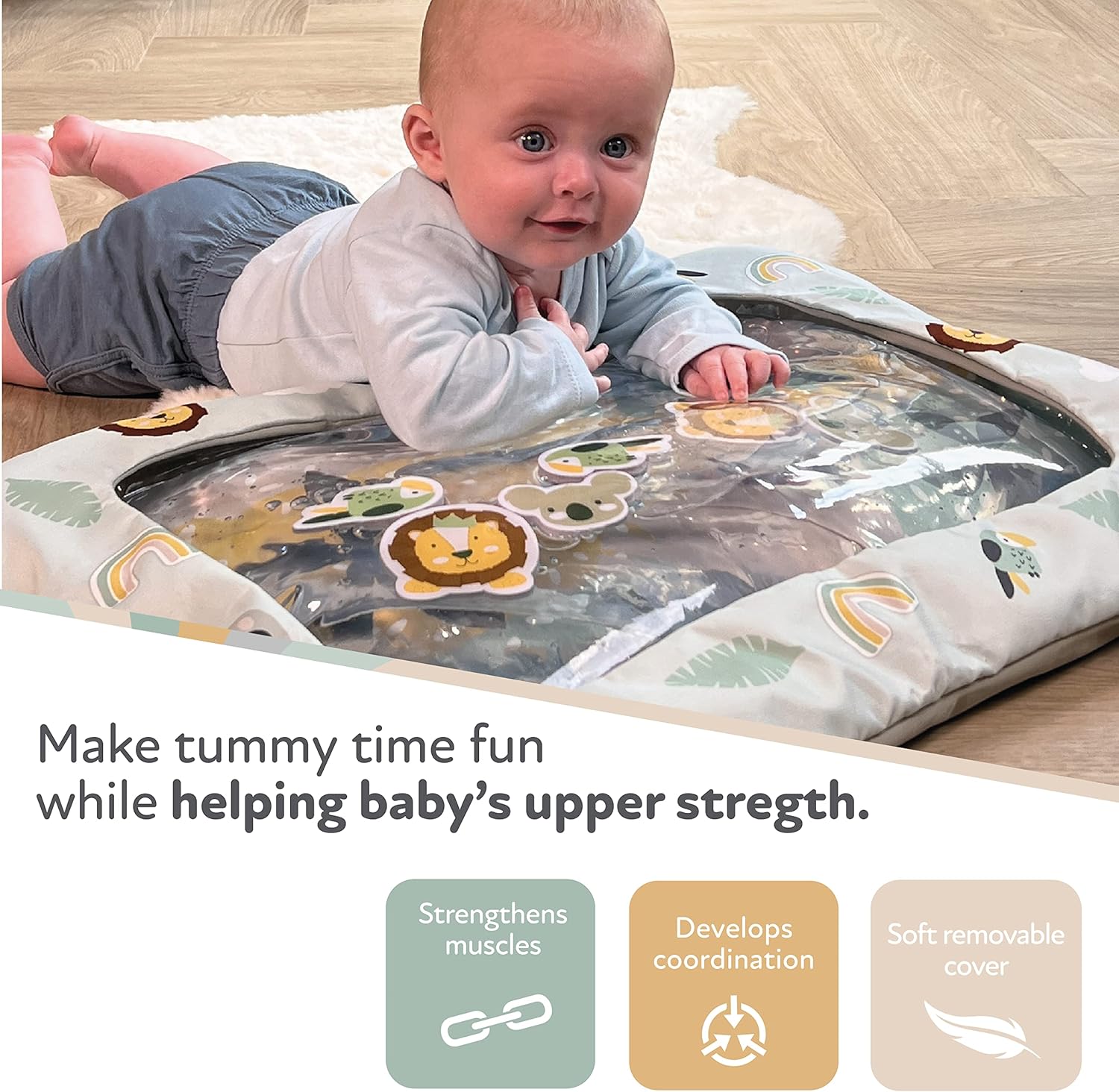 Nuby Sensory Mat Vesimatto Villieläimet
