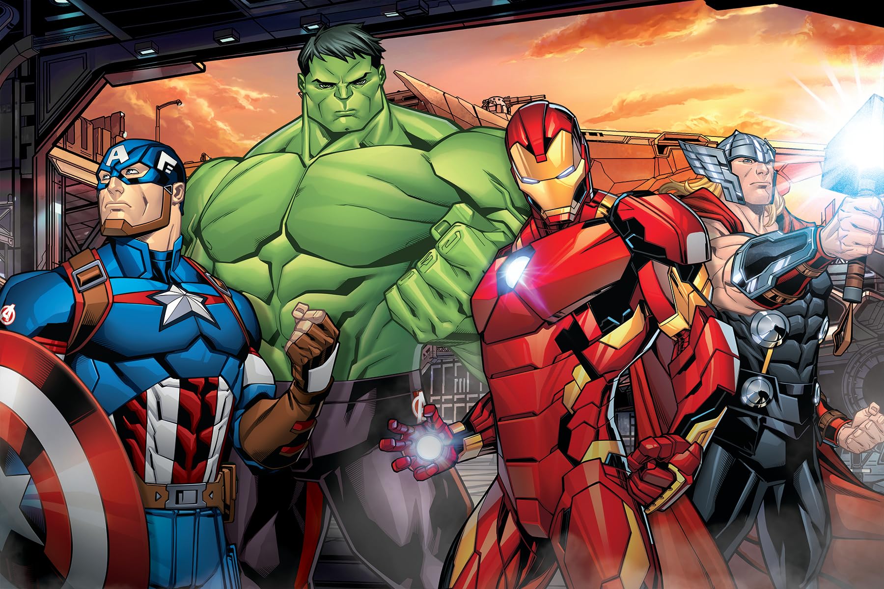 Marvel Avengers 2D/3D 200 Palan Kaksipuolinen Palapeli