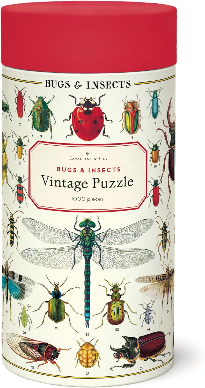 Cavallini & Co. Vintage Puzzle 1000 palaa Bugs & Insects