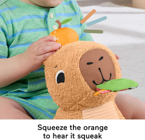 Fisher-Price Sensimals Snuggle Snacky Capybara Aktiviteettipehmolelu