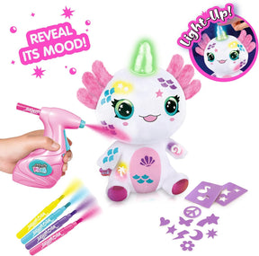 Airbrush Plush Aksolotli Värjättävä Pehmolelu