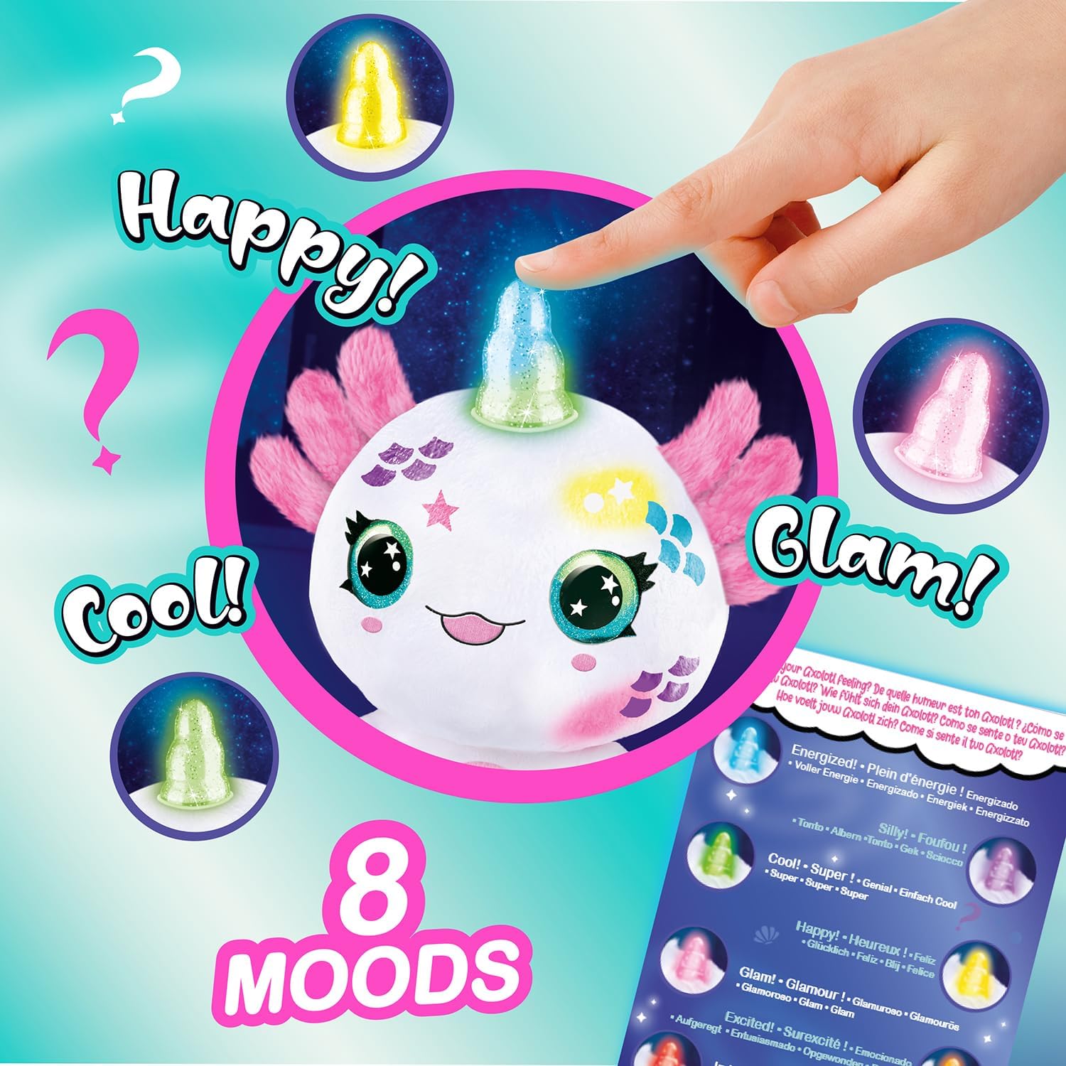 Airbrush Plush Aksolotli Värjättävä Pehmolelu