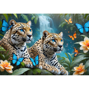 Alipson Puzzle 1000 Palan Palapeli Two Leopards