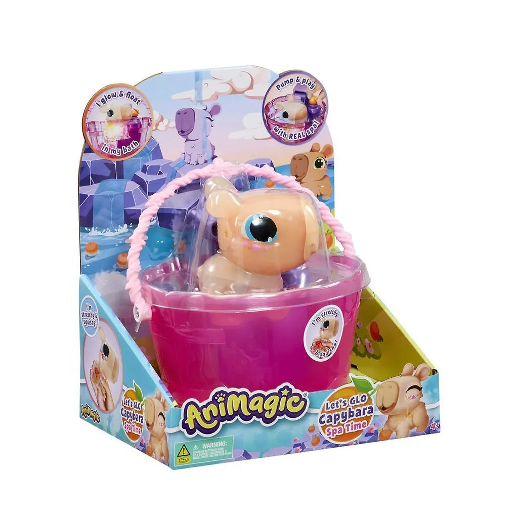 Animagic Let's Glo Kapybara Spa Time Interaktiivinen Kapybara