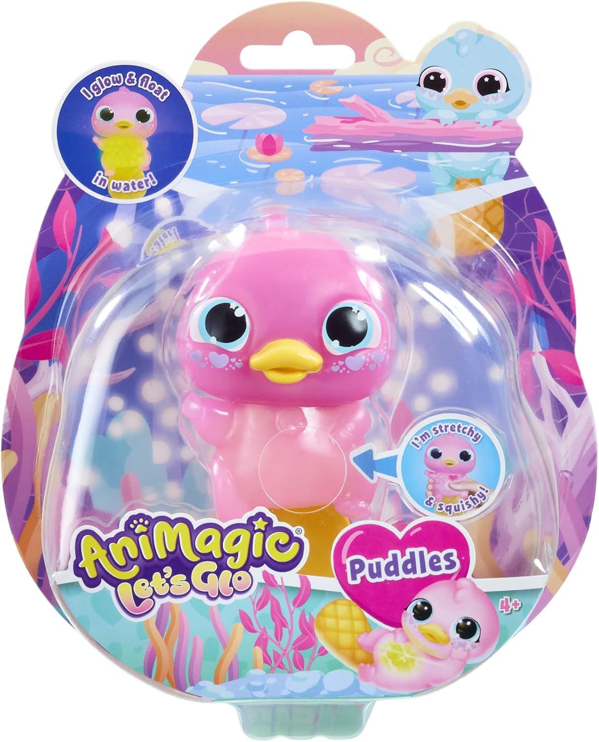 Animagic Let's Glo Vesinokkaeläin Pinkki