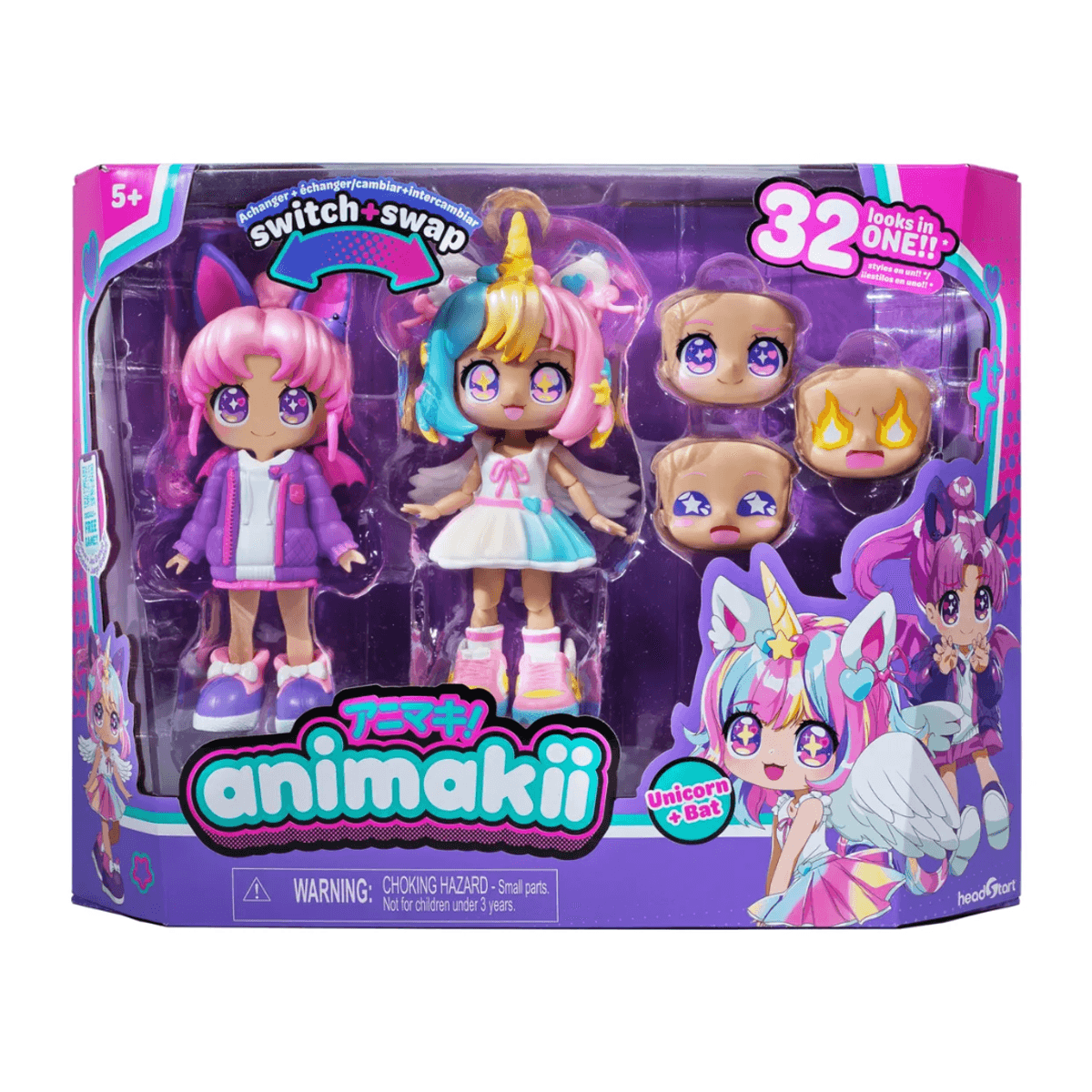 Animakii Nuket Yksisarvinen ja Lepakko