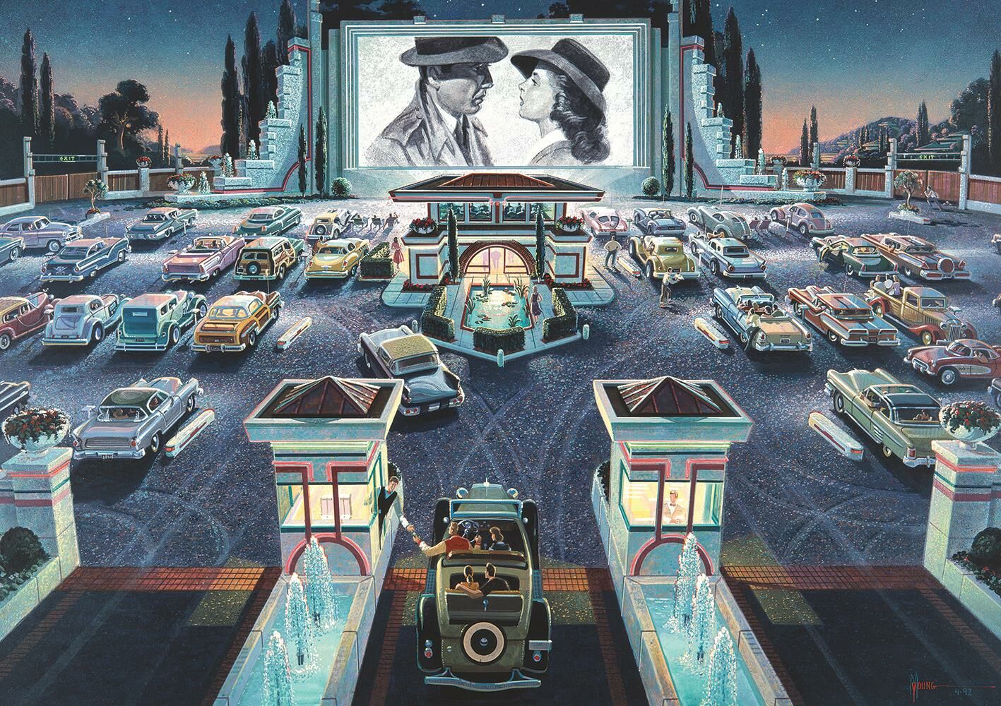 Art Puzzle 1000 Palan Palapeli Open Air Cinema