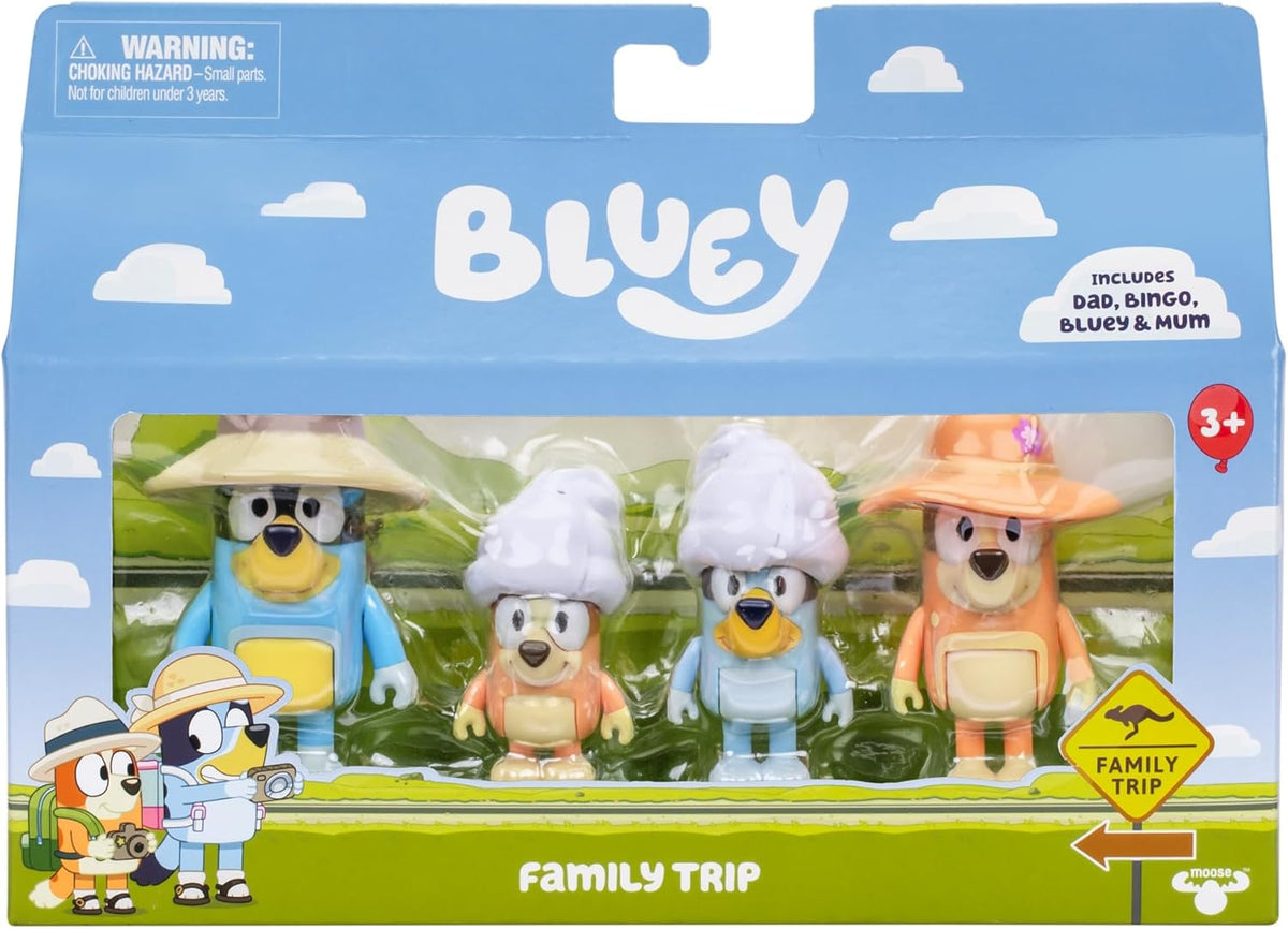 BLUEY Family Trip -Lomahahmot 4 kpl