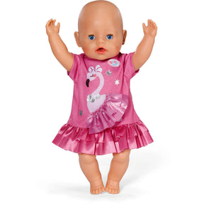 Baby Born Nukenvaate Flamingomekko 43cm