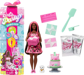 Barbie Party Color Change Väriä Vaihtava Nukke Tummat Hiukset
