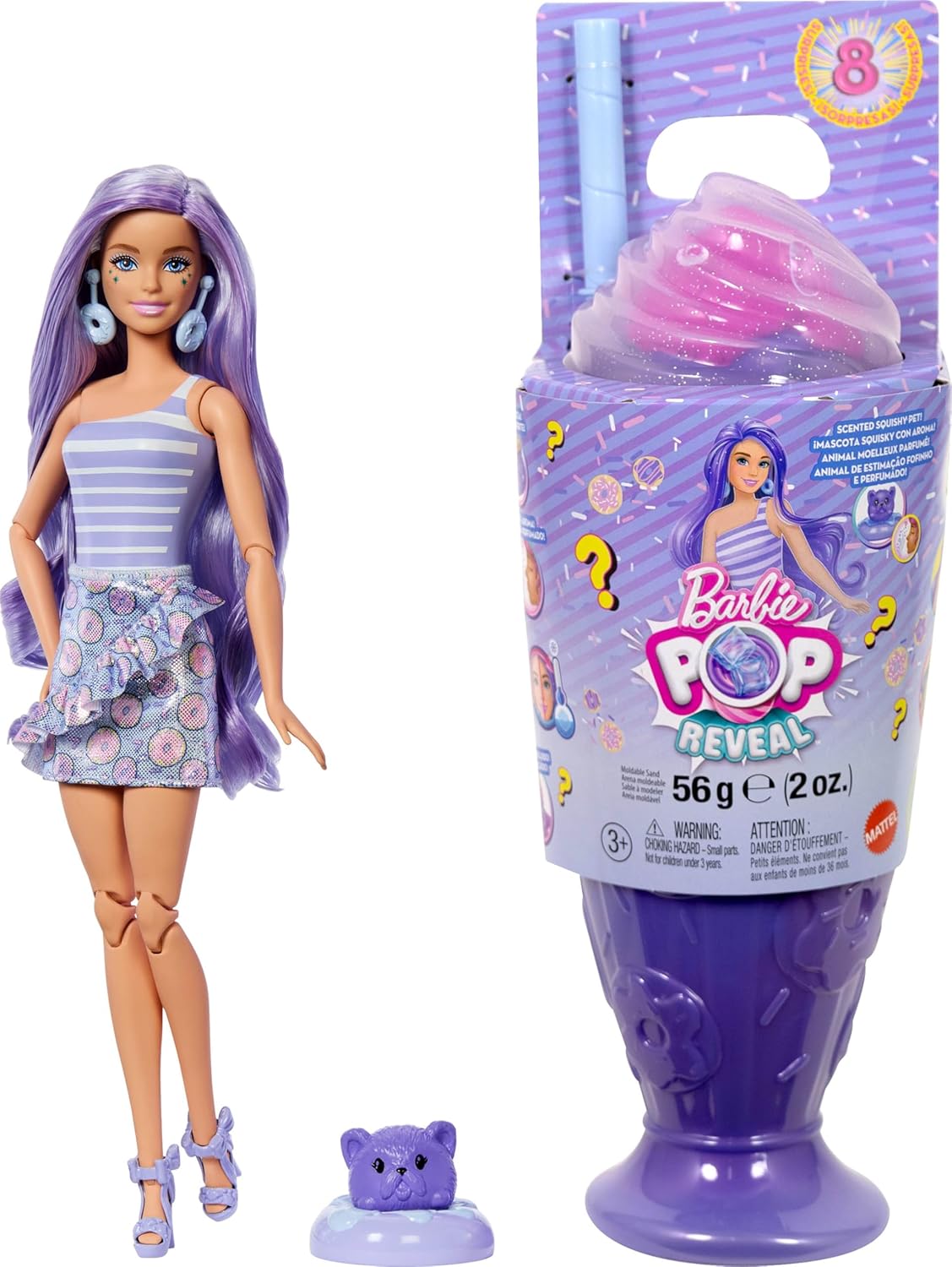Barbie Pop Reveal Treats Lila