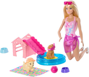 Barbie Puppy Pool Party Leikkisetti