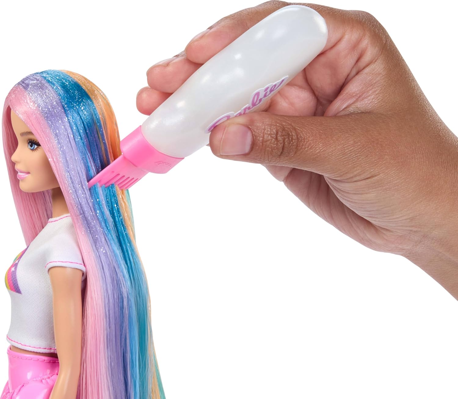 Barbie Rainbow Sparkle Hair Nukke
