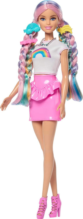 Barbie Rainbow Sparkle Hair Nukke