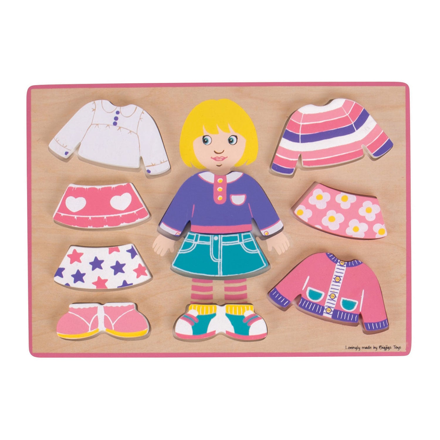 Bigjigs Dressing Girl -Palapeli