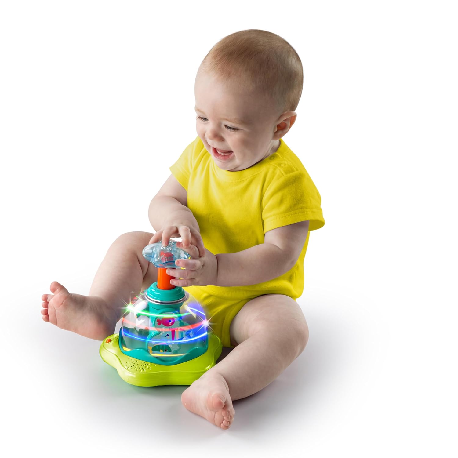 Bright Starts Press And Glo Spinner Hyrrä Valolla ja Äänillä