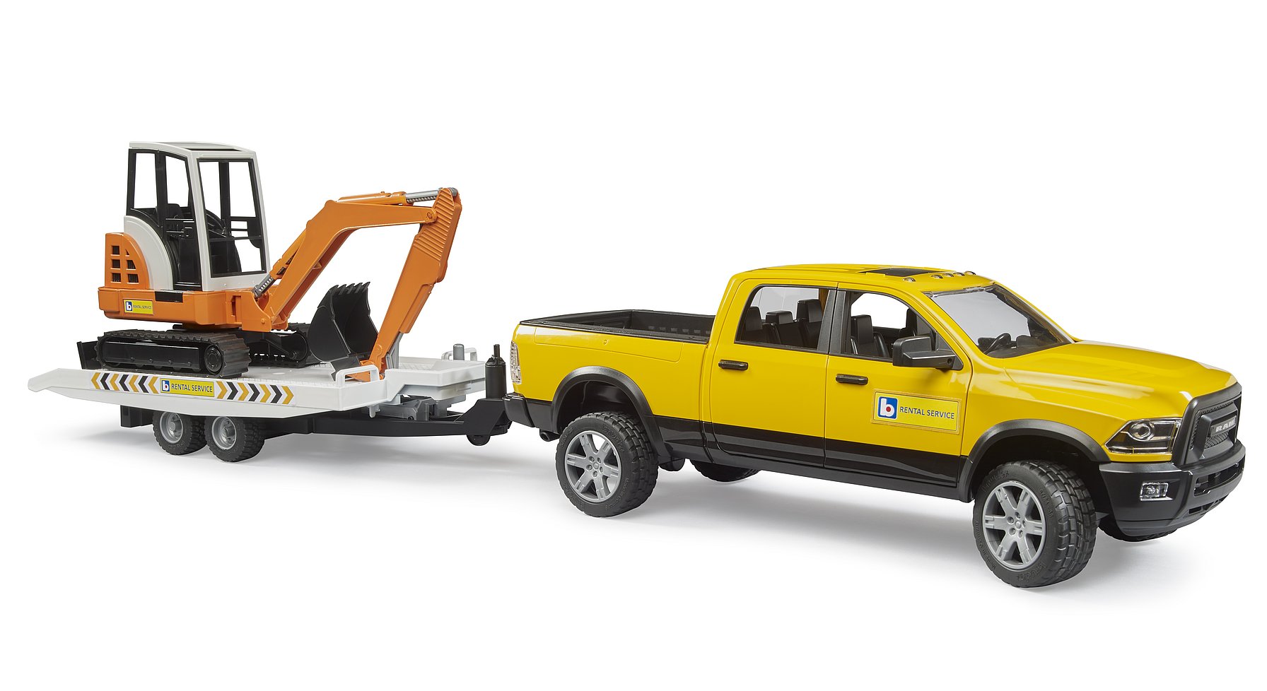 Bruder 2546 RAM 2500 Lava-Auto, Lavetti sekä Kaivuri