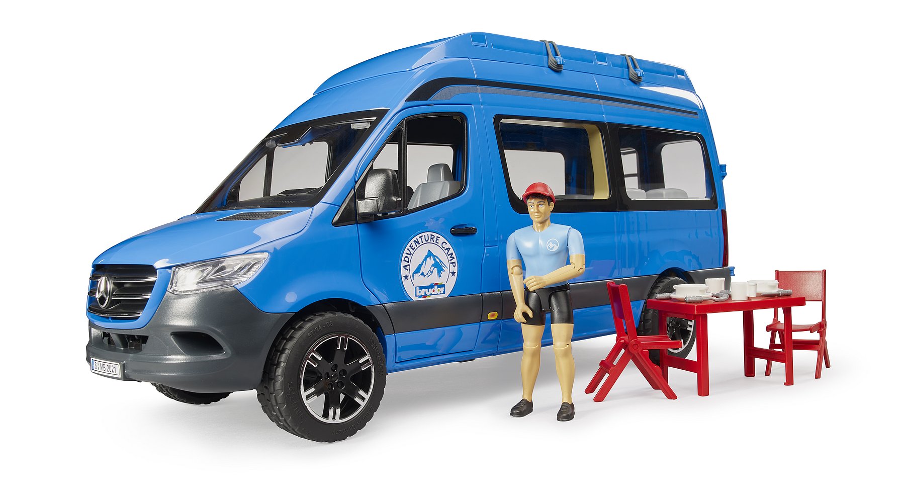 Bruder 2684 MB Sprinter Asuntoauto Camper ja Hahmo