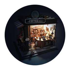 Buki Diorama 3D Kahvila Pienoismalli 120 Osaa