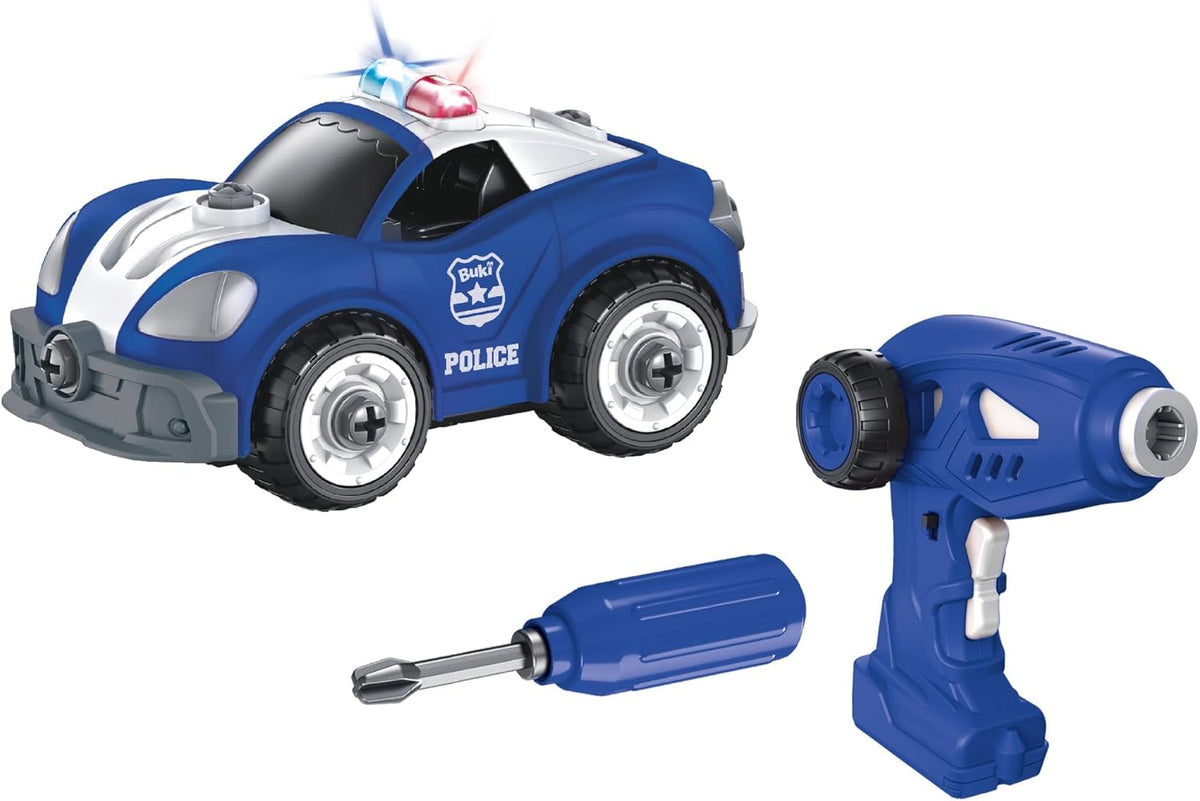 Buki Radio-Ohjattava 2 in 1 Rakennettava Poliisiauto