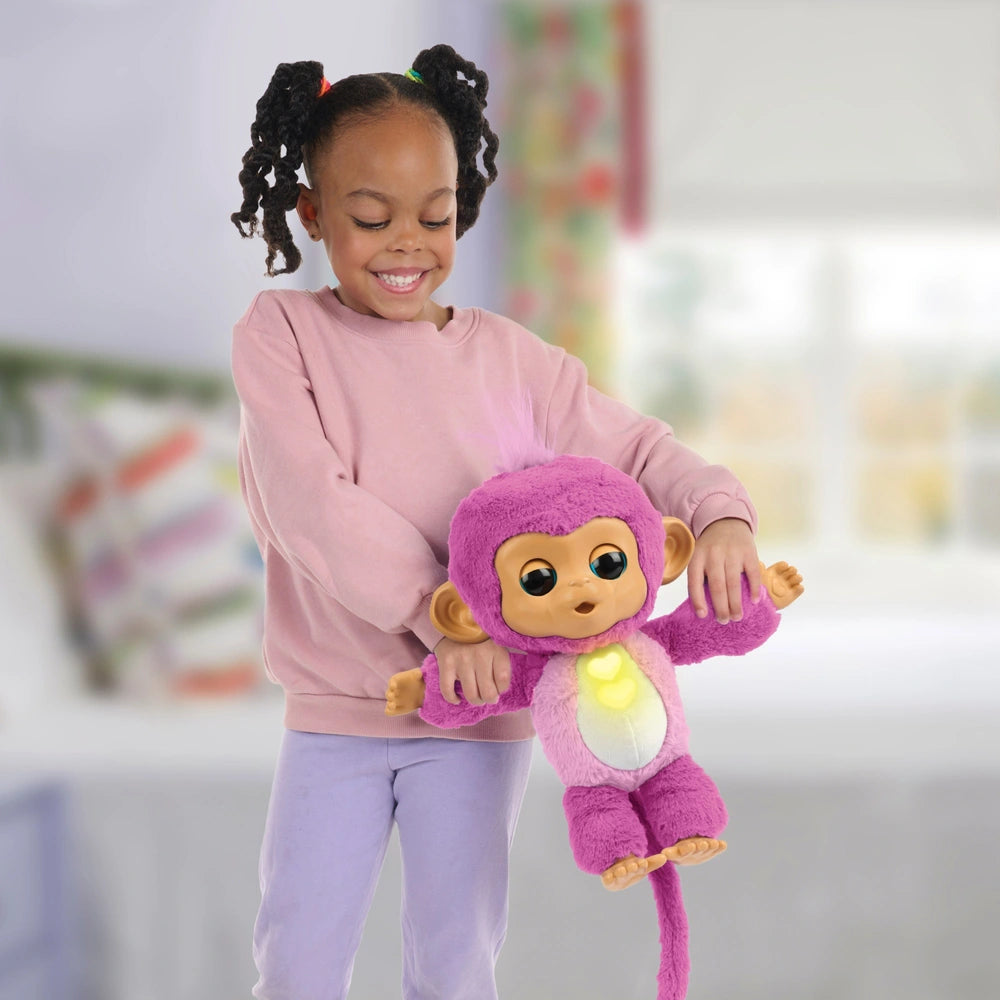 Care And Cuddles Monkey Pink Interaktiivinen Apina