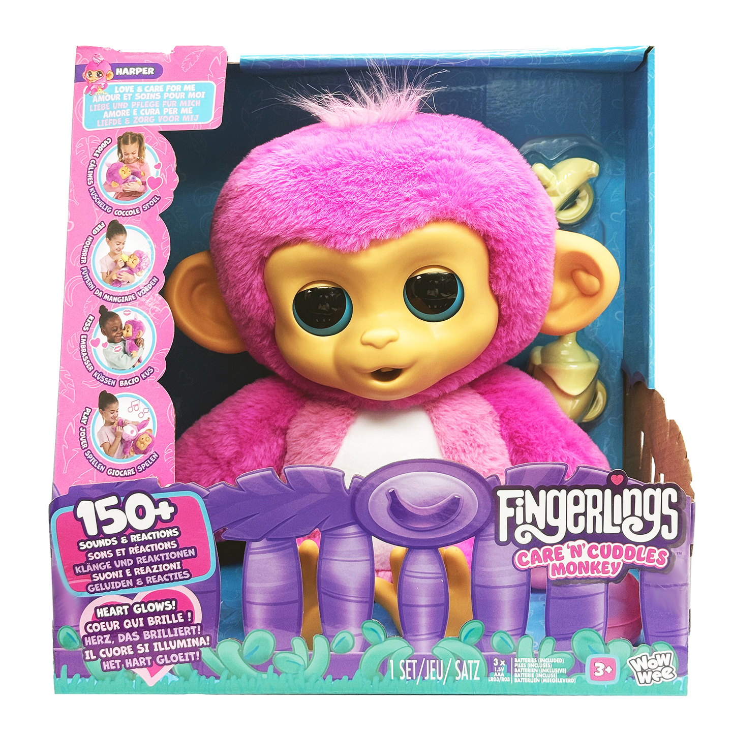 Care And Cuddles Monkey Pink Interaktiivinen Apina