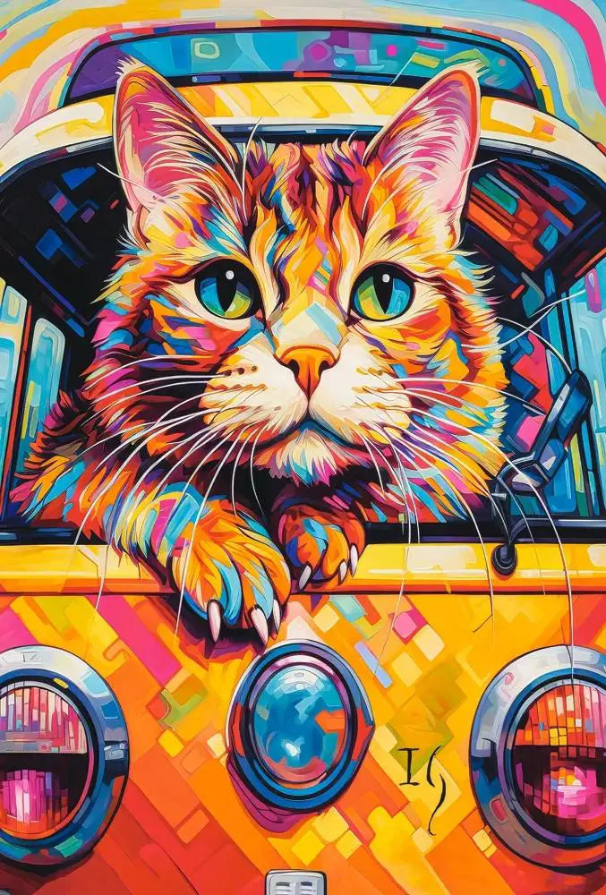 Castorland Palapeli 100 Palaa Cat Bus Travel