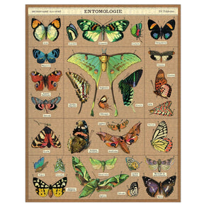 Cavallini & Co. Vintage Puzzle 1000 Palaa Entomology