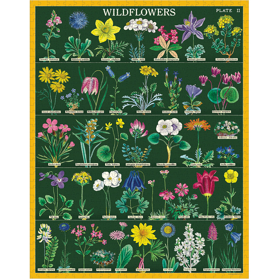 Cavallini & Co. Vintage Puzzle 1000 Palaa Wildflowers