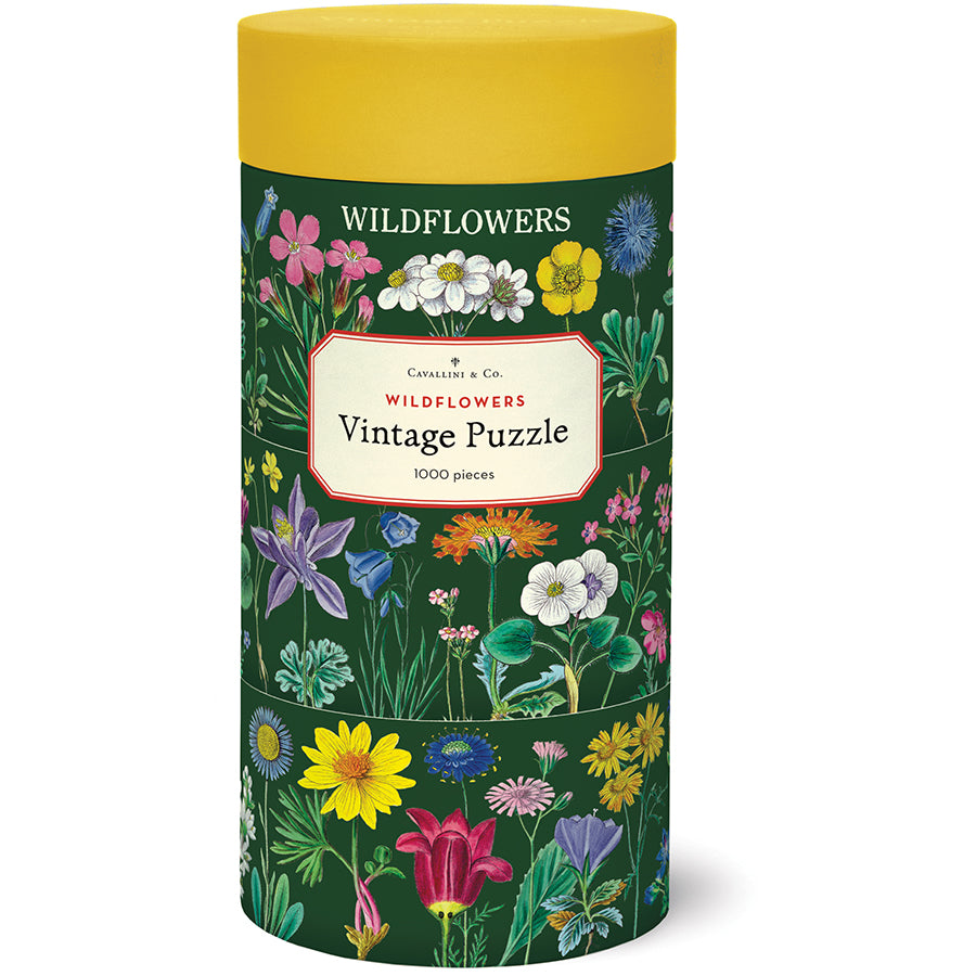 Cavallini & Co. Vintage Puzzle 1000 Palaa Wildflowers