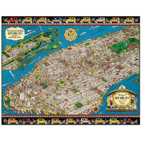 Cavallini & Co. Vintage Puzzle 1000 palaa Map Of New York City