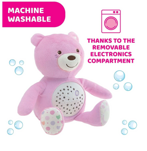 Chicco Baby Bear Nalle Yövalo Vaaleanpunainen