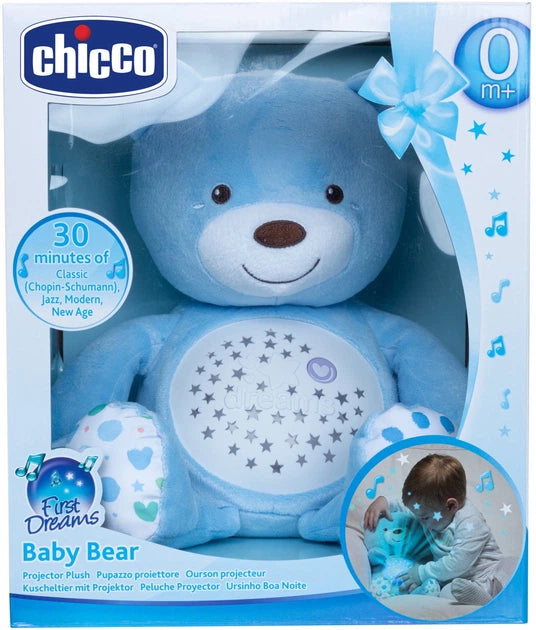 Chicco Baby Bear Nalle Yövalo Vaaleansininen
