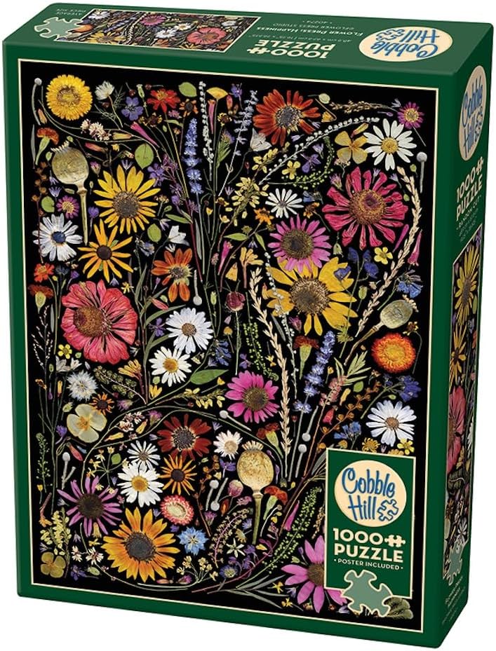Cobble Hill 1000 Palan Palapeli Flower Press Happiness