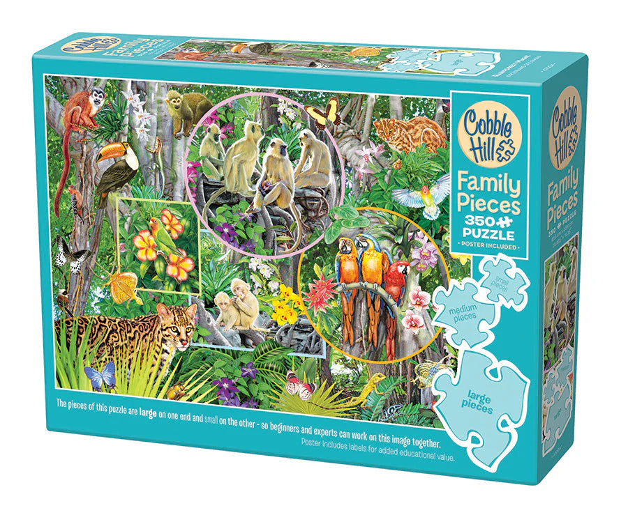 Cobble Hill 350 XXL Palan Palapeli Family - Rainforest Magic