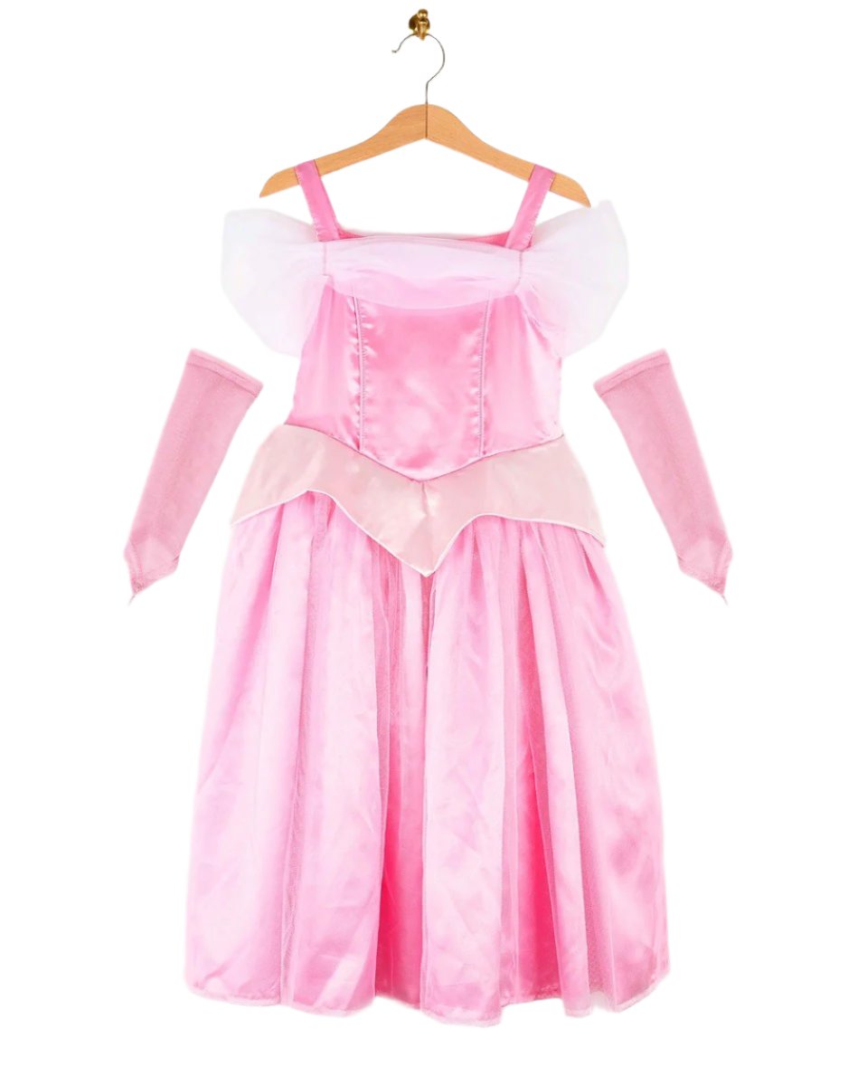 Den Goda Fen "Prinsessa Ruusunen" Pinkki Prinsessamekko 4-6v 110-116cl