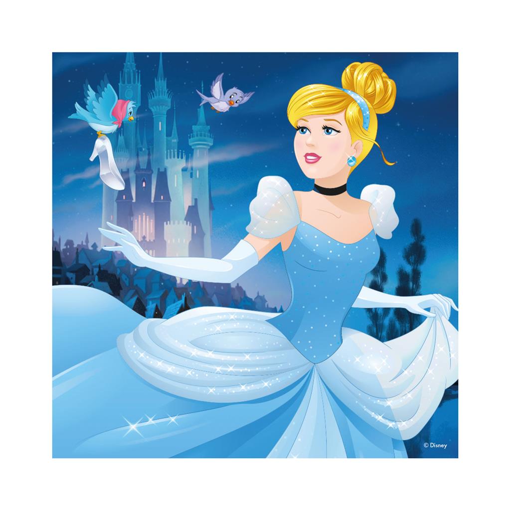 Dino Puzzle Disney Prinsessat Palapeli 3x55 Palaa