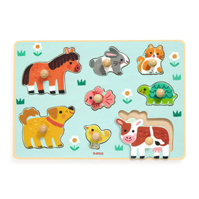 Djeco Puinen Nuppipalapeli Dog'n'Go