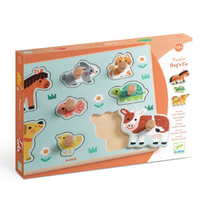 Djeco Puinen Nuppipalapeli Dog'n'Go
