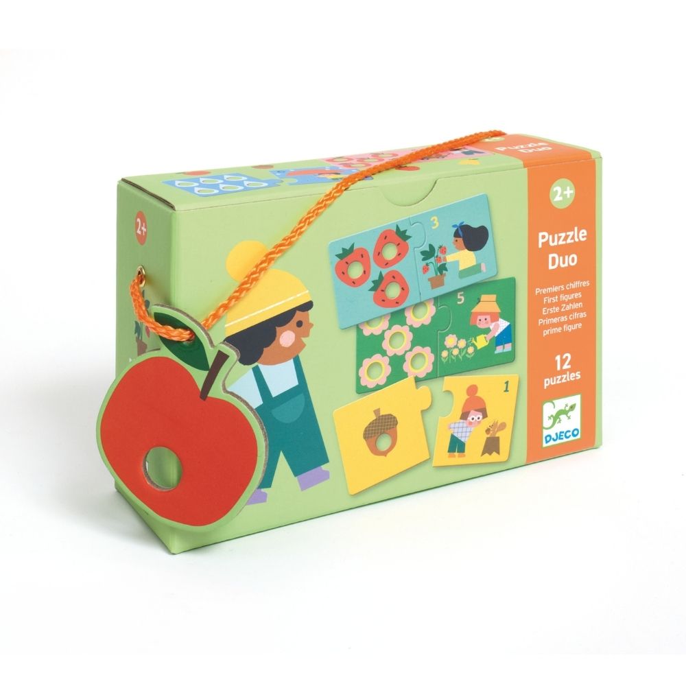 Djeco Puzzle Duo First Figures 12 Palapeliä