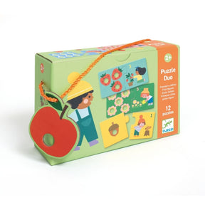 Djeco Puzzle Duo First Figures 12 Palapeliä