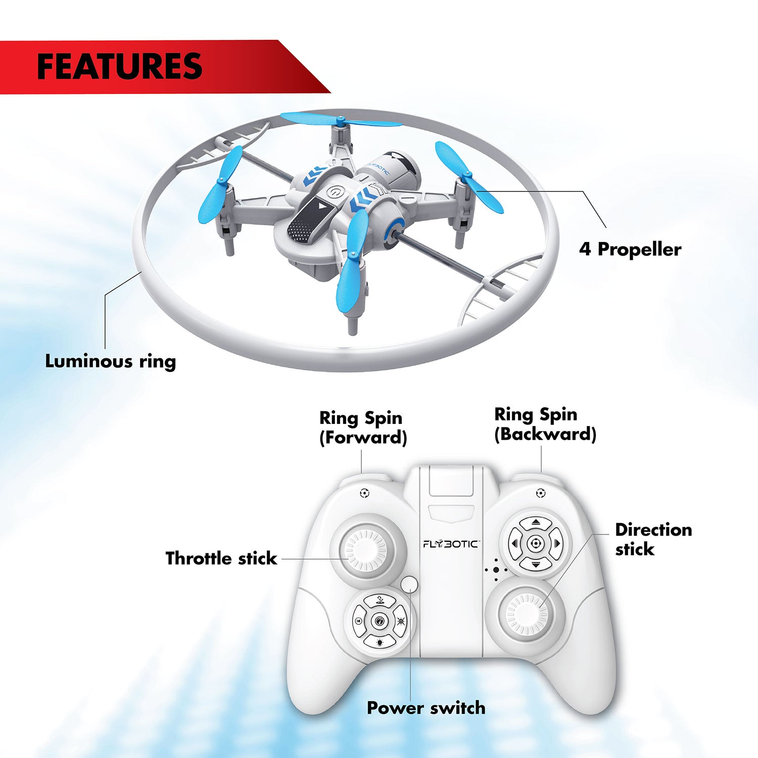 Exost Silverlit Cosmic Cyclone Radio-Ohjattava Drone