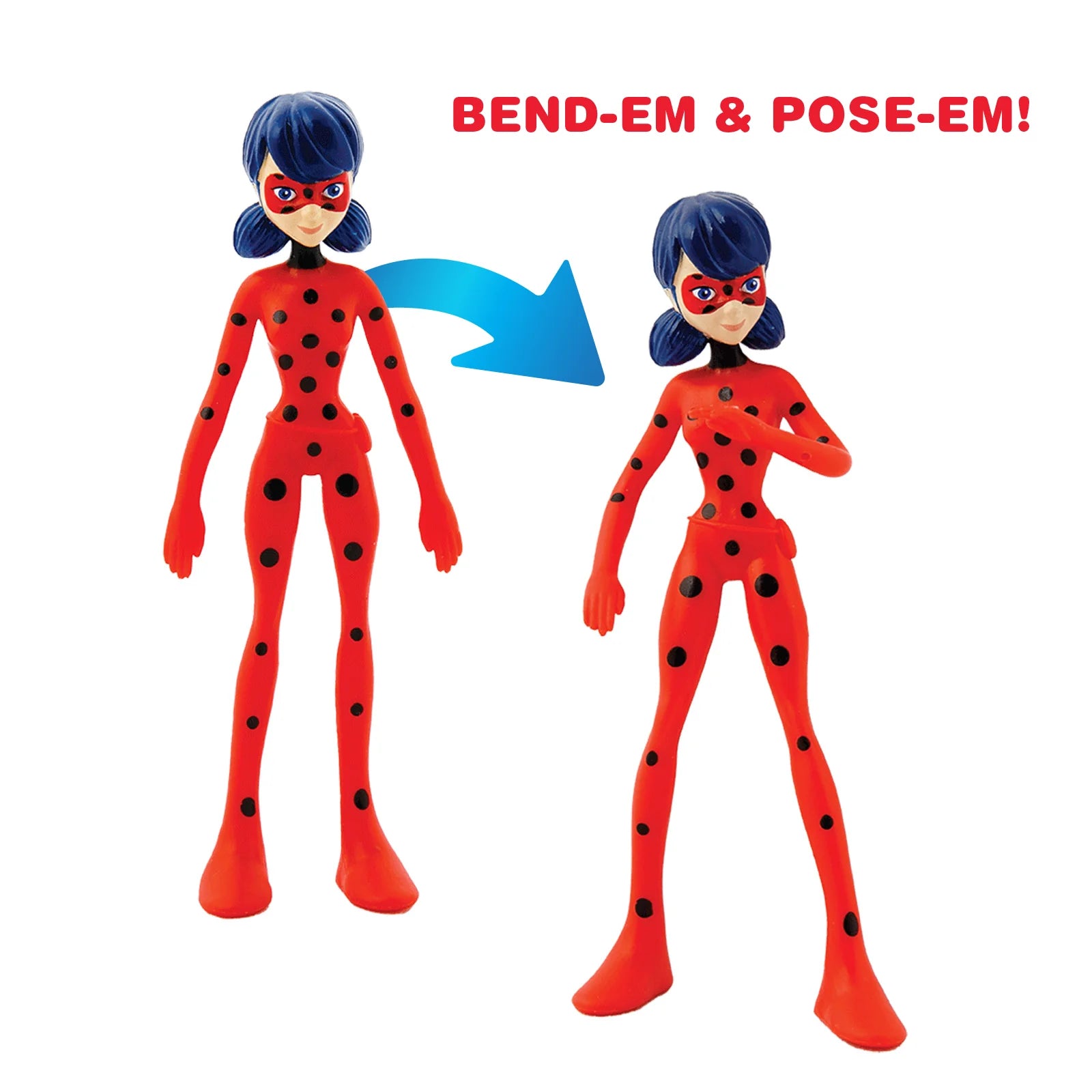 FlexFigs Miraculous Ladybug Hahmo 10cm
