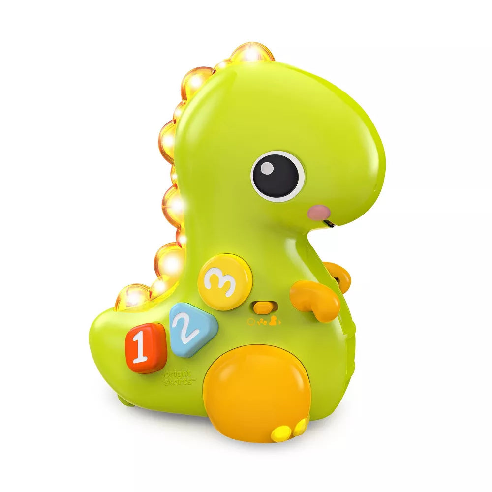 Bright Starts Go Go Dino Ryömimislelu/Rullaava Dino Äänellä ja Valolla (Englanti)
